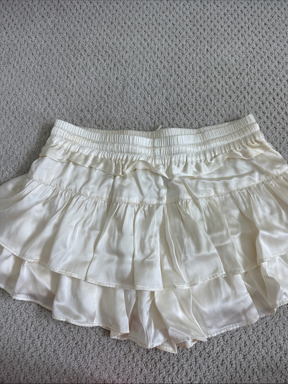 SHUG Ruffle Cream Skirt - Picture 6 of 6